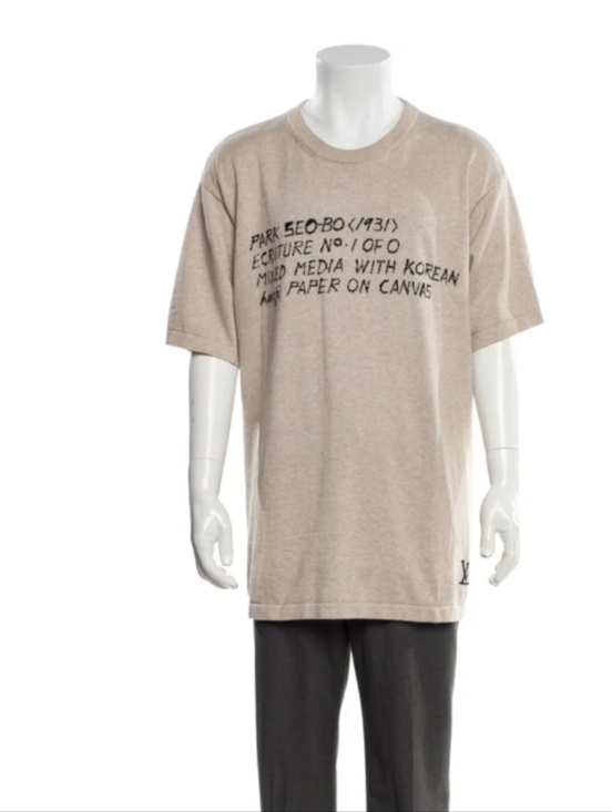 Louis Vuitton Other - Authentic Louis Vuitton 2025 X Park Seo-Bo Knit T-Shirt Natural XL